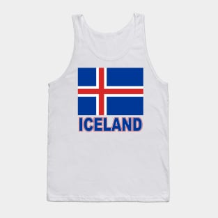 The Pride of Iceland - Icelandic Flag Design Tank Top